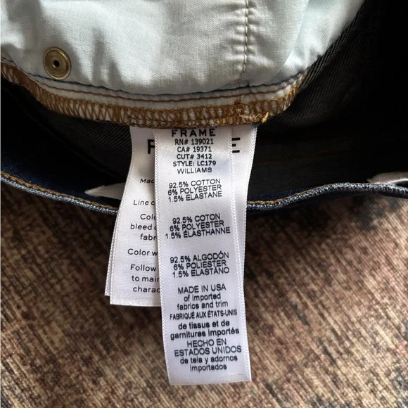 Frame Le Cutoff Denim Shorts Women’s Size 26 - Picture 4 of 9